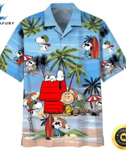 Snoopy And Charlie Brown Hawaiian…