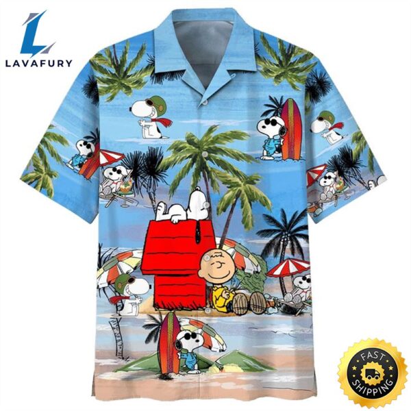 Snoopy And Charlie Brown Hawaiian Shirt