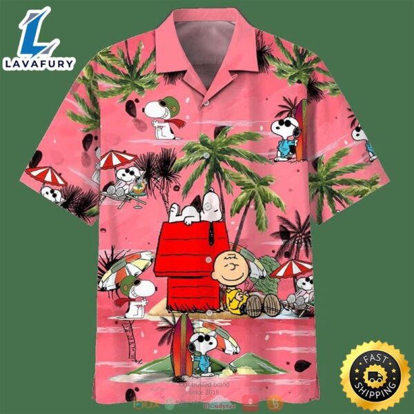 Snoopy And Charlie Brown Snoopy Summer Time Hawaiian Shirt