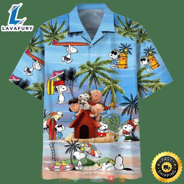 Snoopy And Charlie Brown Summer Beach Hawaiian Shirt