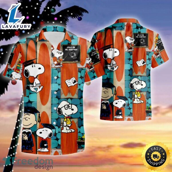 Snoopy Good Teacher Hawaiian Shirt And Short Set Gift Men Women