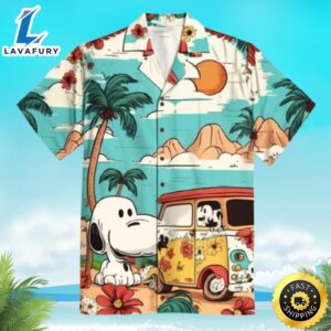 Snoopy Hawaiian Shirt Tropical Trip…