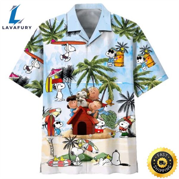 Snoopy Summer Time Youth & Adult Hawaiian Shirts