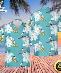 Snoopy Surfing Hawaiian Shirt
