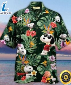Snoopy Tropical Aloha Hawaiian Shirt