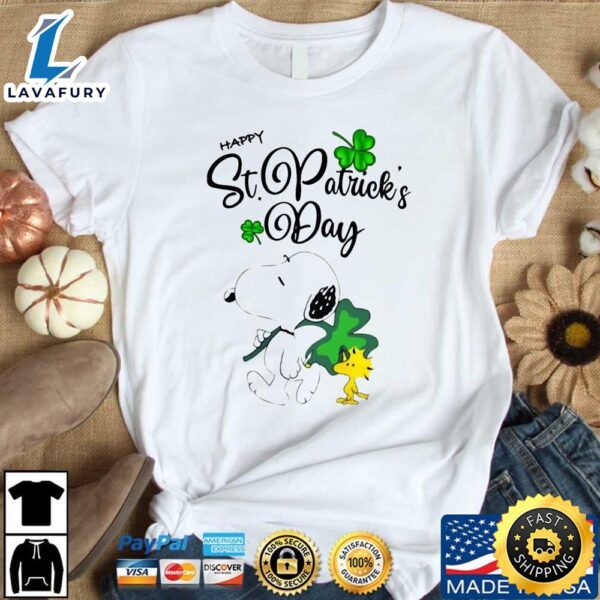 Snoopy and woodstock happy st patrick’s day shirt