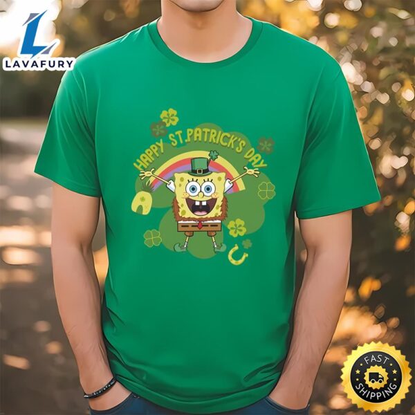 Spongebob Squarepants Happy St. Patrick’s Day T-shirt
