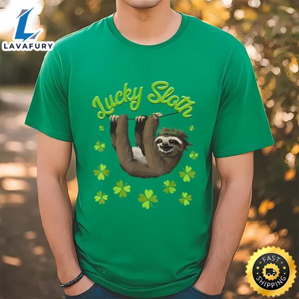 St. Patrick’s Day Lucky Sloth T-Shirt