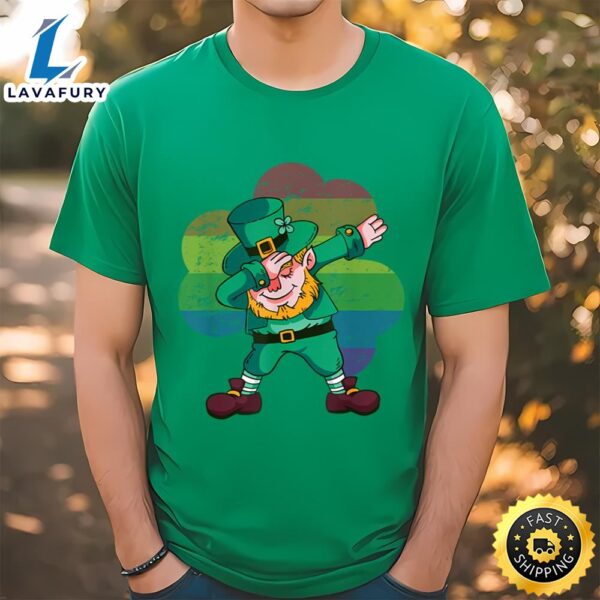 St. Patricks Day Gay Pride Shirt Shamrock Rainbow Leprechaun T-Shirt