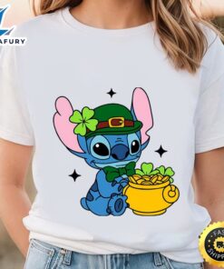 St Patrick’s Day Cute Stitch T-Shirt, Stitch Shamrock Shirt