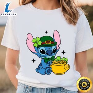 St Patrick’s Day Cute Stitch T-Shirt, Stitch Shamrock Shirt