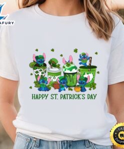 St Patrick’s Day Stitch T-Shirt,…