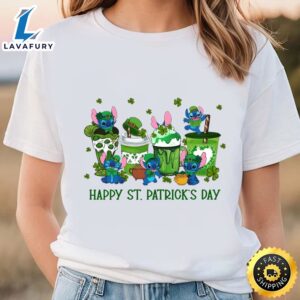St Patrick’s Day Stitch T-Shirt, Stitch Shamrock Shirt