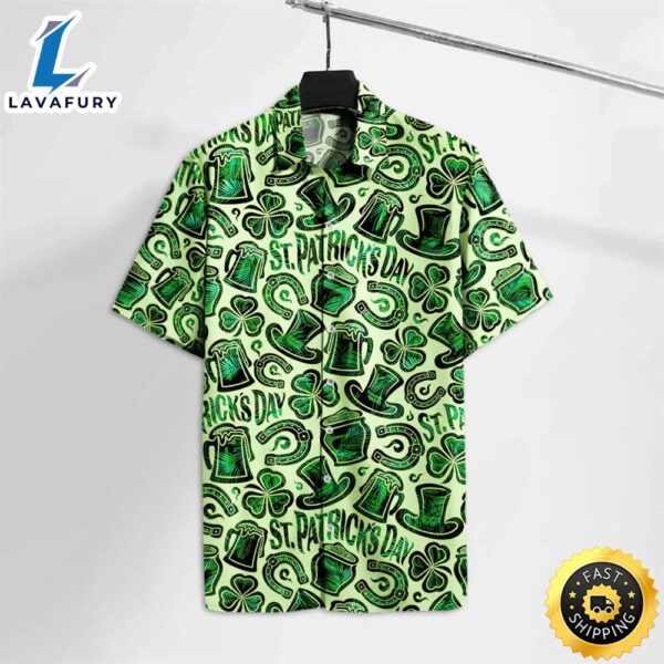St Patrick’s Day Trendy Hawaiian Shirt Irish Happy St Patrick’s Day Hawaii Tshirt St. Patrick’s Day Aloha Shirt