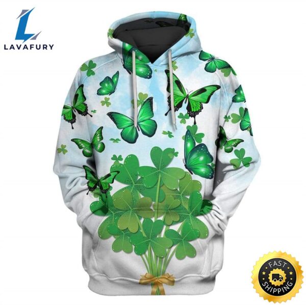St Patricks Day Funny With Butterfly Custom T-Shirt – Hoodies Apparel