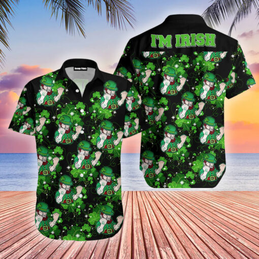 St Patricks Day Im Irish Theme Hawaiian Shirt