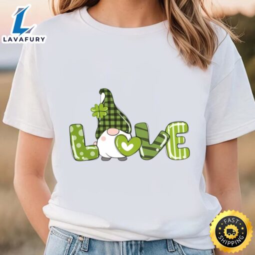 St Patricks Day Shirt, Love Gnomes T-Shirt