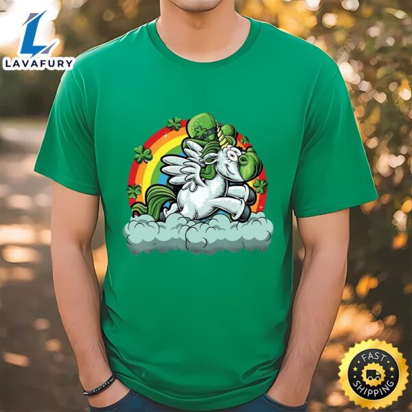 St Patricks Day Unicorn Unicorn Luck Funny T-Shirt