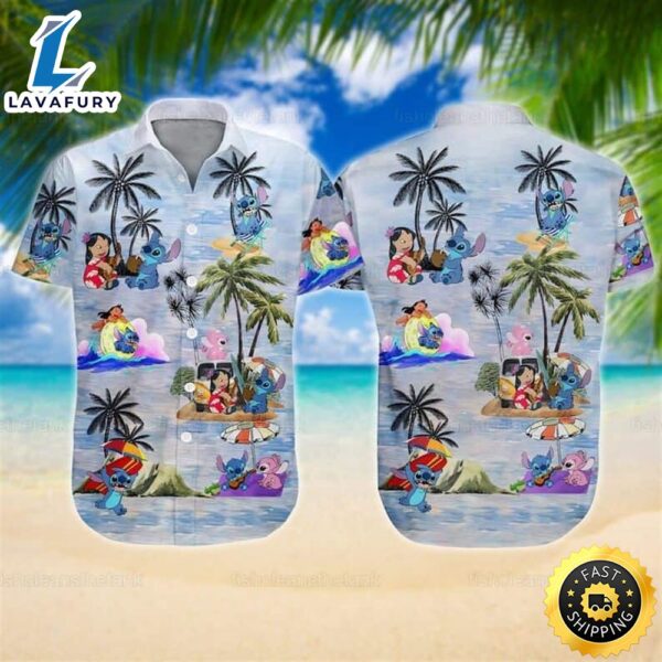 Stitch And Lilo Hawaiian Shirt Gift For Disney Movie Fans