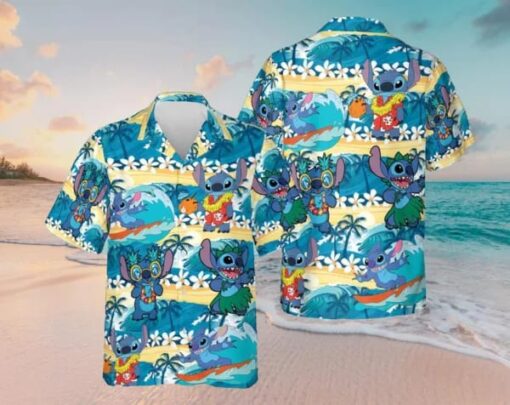 Stitch Disney Tropical Summer Hawaiian Shirt