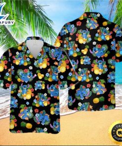Stitch Hawaiian Shirt Disney Hawaiian…