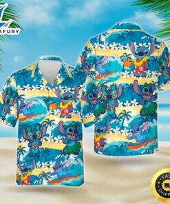 Stitch Hawaiian Shirt Summer Beach…