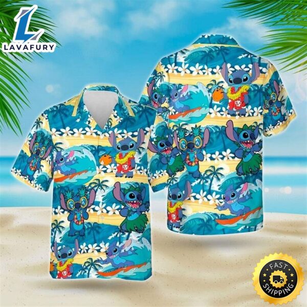 Stitch Hawaiian Shirt Summer Beach Pattern Gift For Disney Lovers