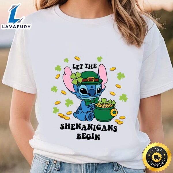 Stitch St. Patrick’s Day Let The Shenanigans Begin Shirt