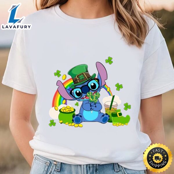 Stitch St. Patrick’s Day, Stitch Shenanigans Irish Shamrock Shirt
