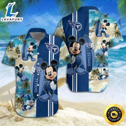 Tennessee Titans Mickey Mouse Hawaiian Shirt