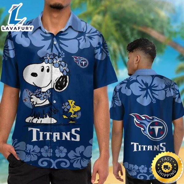 Tennessee Titans & Snoopy Hawaiian Shirt