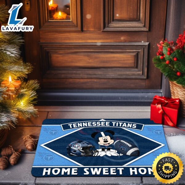 Tennessee Titans  Sport Team And Mickey Mouse NCAA Doormat