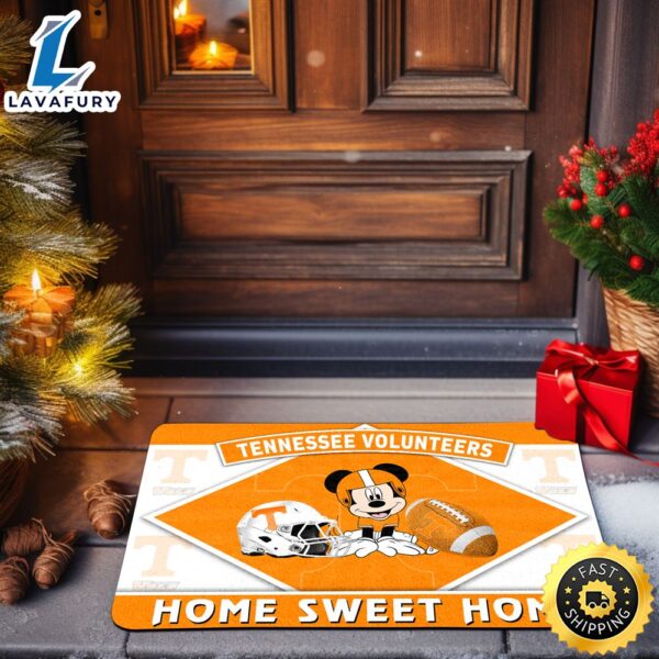 Tennessee Volunteers  Sport Team And Mickey Mouse NCAA Doormat