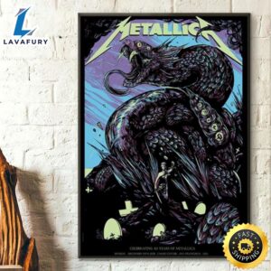 The M72 Metallica 40-Year Anniversary Poster Metallica Tour Poster