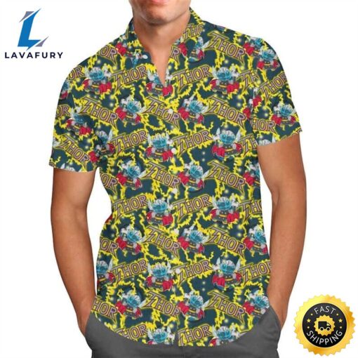 Thor Superhero Stitch Hawaiian Shirt All Over Print