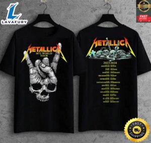 Tour 2024 2023 Metallica M72 T Shirt WorldBand Seasons Metal Event Music