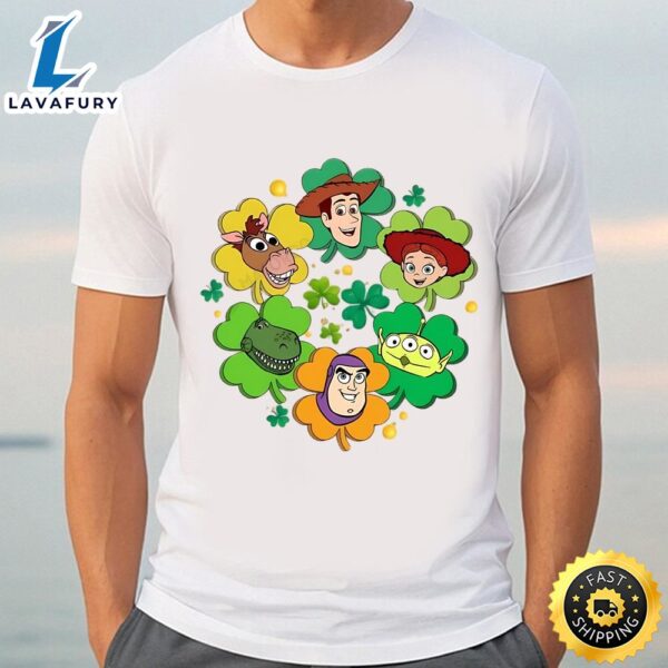 Toy Story Characters St Paddy’s Day Gifts For Him T-Shirt