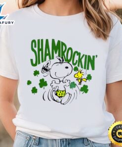 Vintage Snoopy Peanuts Shamrockin St…