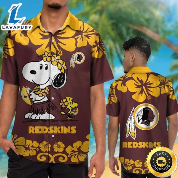 Washington Redskins & Snoopy Hawaiian Shirt