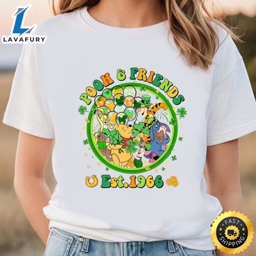 Winnie The Pooh Est 1966 Patricks Day Shirt