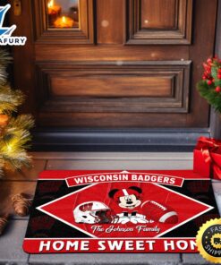 Wisconsin Badgers Doormat Custom Your…