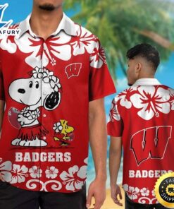 Wisconsin Badgers & Snoopy Hawaiian…
