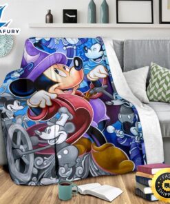 Wizard Mickey Fleece Blanket Funny Gift Bedding Decor Fans 3