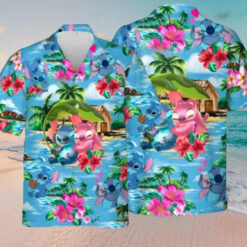 Women Stitch Disney Tropical Hawaiian…