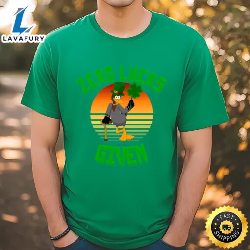 Zero Lucks Given Funny St Patricks Day T-Shirt