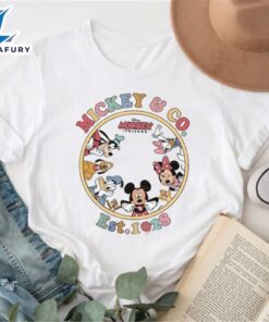 100 Years Disney Characters Retro Mickey And Friends T-Shirt