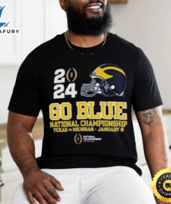 2024 Go Blue National Championship Texas Vs Michigan Rose Bowl Shirt