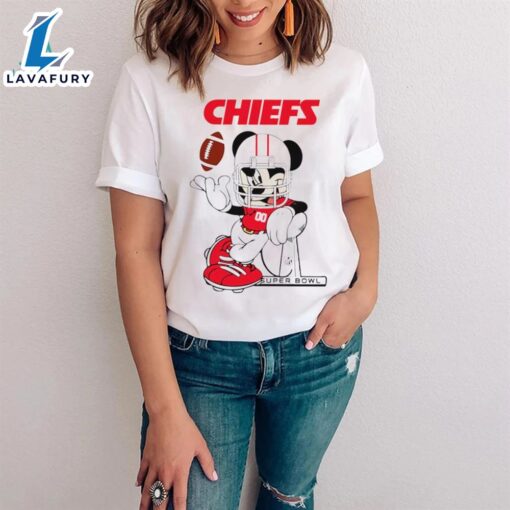 2024 Nfl Championship Game Mickey Mouse Super Bowl Kansas City Chiefs Football Logo Shirt