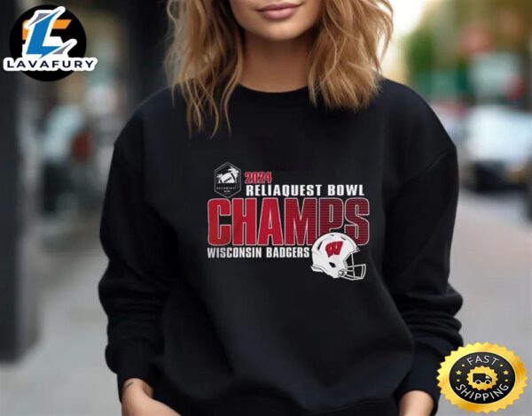 2024 Reliaquest Bowl Champions Merch Wisconsin Badgers Unisex T-Shirt