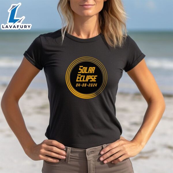2024 Solar Eclipse Shirt, Science T Shirt, Astronomy Sun Shirt Black
